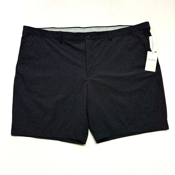 TOMMY BAHAMA Big Men's Golf Shorts Chip Shot Black Sz 54" RG x 9" NWT $125 - Picture 1 of 4